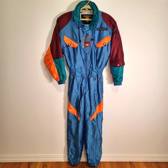 Vintage Descente 80's style Y2K Ski Suit size XSmall